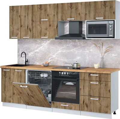 

Кухонный гарнитур, Мила Лайт 2.4-ПМ2