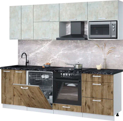 

Кухонный гарнитур, Мила Лайт 2.4-ПМ2