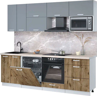 

Кухонный гарнитур, Мила Лайт 2.4-ПМ2