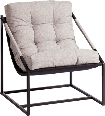 Кресло мягкое Tetchair Чарли без подлокотника рогожка (серо-бежевый, 3M 16/2) -