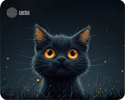 Коврик для мыши Cactus Black Cat (CS-MPC-D09S)