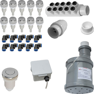 Аэромассажная система MVL AM-SET3b KIT (хром) -
