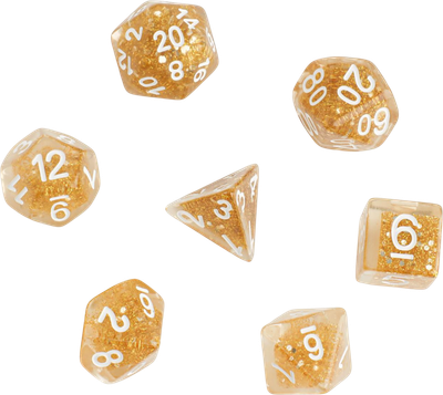 Набор кубиков для настольной игры Sima-Land Дайсы для D&D Янтарь / 6935248 - 