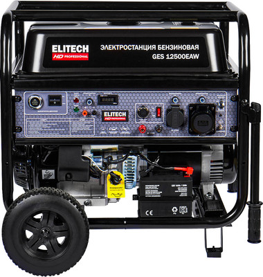 Бензиновый генератор Elitech GES 12500EAW / 204674 - 