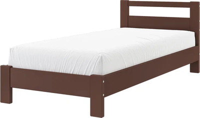 Односпальная кровать Bravo Мебель Лана 90х200 (орех) - 