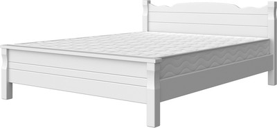 Полуторная кровать Bravo Мебель Мюнхен 140х200 (белый античный) -