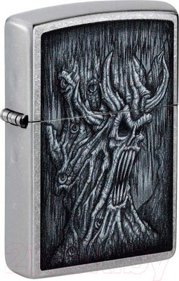 Зажигалка Zippo Evil Tree / 48681 (серебристый, с топливом Zippo 3141 125мл) -