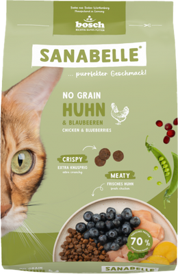 

Сухой корм для кошек, Sanabelle No Grain New