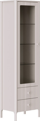 Шкаф-пенал с витриной Black Red White Dalia REG1W2S (персидский жемчуг) - 