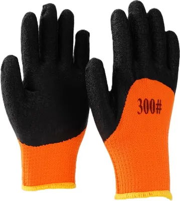 

Перчатки защитные, Утепленные плотные с черным обливом ПР-Л316