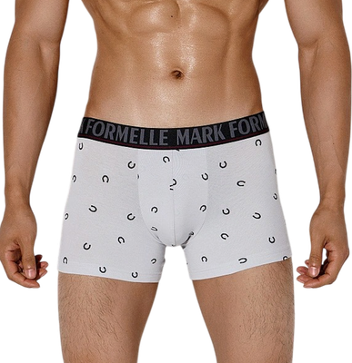 Трусы мужские Mark Formelle 411221 (р.106-116, подковы на светло-сером) -