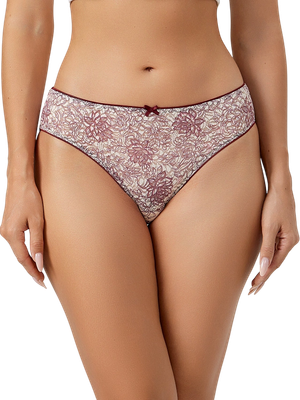 Трусы женские Mark Formelle 412451 (р.94, бордовая абстракция) - 