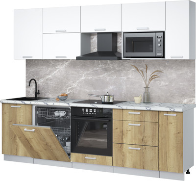 

Кухонный гарнитур, Мила Лайт 2.6-ПМ2