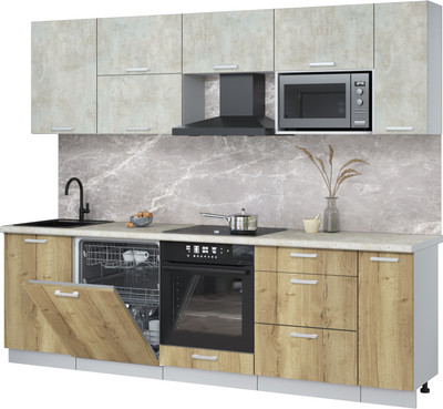 

Кухонный гарнитур, Мила Лайт 2.6-ПМ2