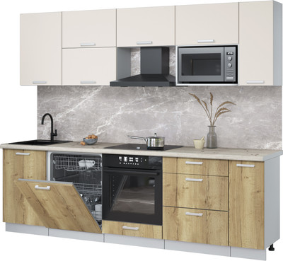 

Кухонный гарнитур, Мила Лайт 2.6-ПМ2