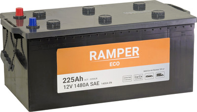 Автомобильный аккумулятор Ramper Eco L+ (3) Евро 1400A / 6СТ-225 (225 А/ч) - 