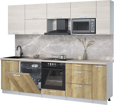 

Кухонный гарнитур, Мила Лайт 2.6-ПМ2