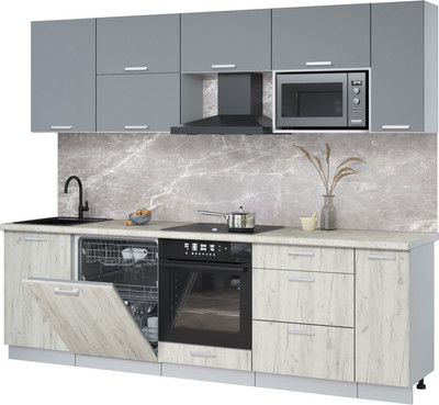 

Кухонный гарнитур, Мила Лайт 2.6-ПМ2