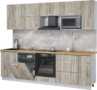 

Кухонный гарнитур, Мила Лайт 2.6-ПМ2