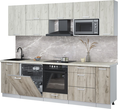 

Кухонный гарнитур, Мила Лайт 2.6-ПМ2