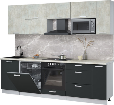 

Кухонный гарнитур, Мила Лайт 2.6-ПМ2