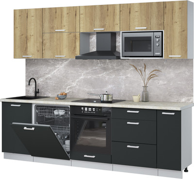 

Кухонный гарнитур, Мила Лайт 2.6-ПМ2