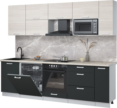 

Кухонный гарнитур, Мила Лайт 2.6-ПМ2