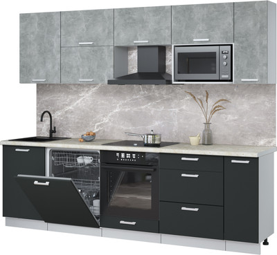 

Кухонный гарнитур, Мила Лайт 2.6-ПМ2