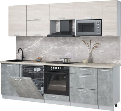 

Кухонный гарнитур, Мила Лайт 2.6-ПМ2