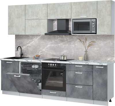 

Кухонный гарнитур, Мила Лайт 2.6-ПМ2