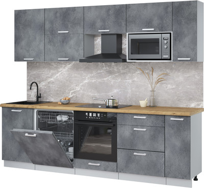 

Кухонный гарнитур, Мила Лайт 2.6-ПМ2