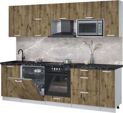 

Кухонный гарнитур, Мила Лайт 2.6-ПМ2