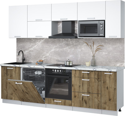 

Кухонный гарнитур, Мила Лайт 2.6-ПМ2