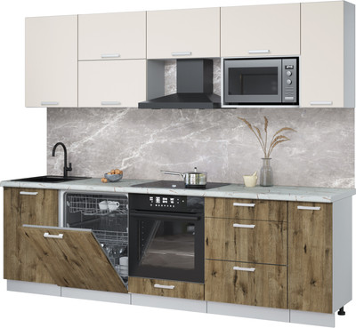 

Кухонный гарнитур, Мила Лайт 2.6-ПМ2