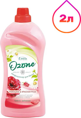 Кондиционер для белья Romax Ozone Ромашка и красная роза (2л) - 