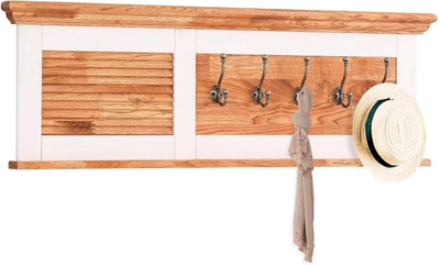 Вешалка для одежды Dipriz Асти Д 7317-4 (белый воск сосна/дуб масло) - 