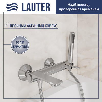 Смеситель Lauter Velvet 21СК6696С с лейкой Lily 21S10048 - 