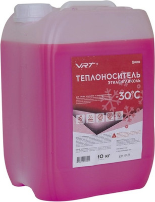 Теплоноситель для систем отопления VRT VR.E.G.10.30 этиленгликоль -30С (10кг, розовый) -