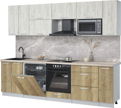 

Кухонный гарнитур, Мила Лайт 2.7-ПМ2