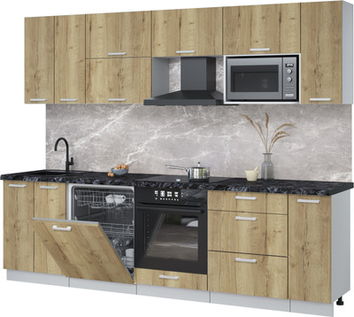 

Кухонный гарнитур, Мила Лайт 2.7-ПМ2