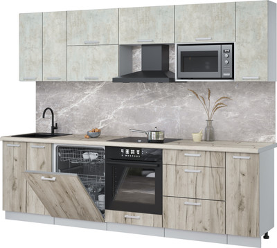 

Кухонный гарнитур, Мила Лайт 2.7-ПМ2