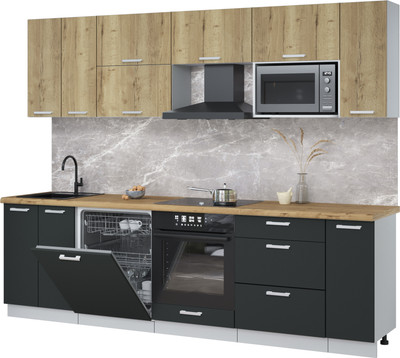 

Кухонный гарнитур, Мила Лайт 2.7-ПМ2