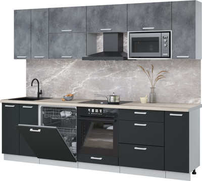 

Кухонный гарнитур, Мила Лайт 2.7-ПМ2