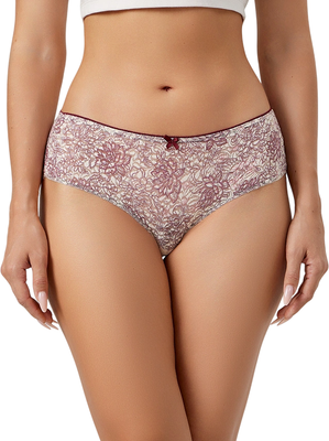 Трусы женские Mark Formelle 412497 (р.110, бордовая абстракция) -