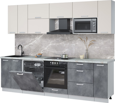 

Кухонный гарнитур, Мила Лайт 2.7-ПМ2