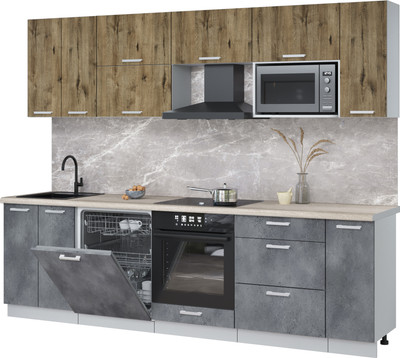 

Кухонный гарнитур, Мила Лайт 2.7-ПМ2