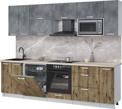 

Кухонный гарнитур, Мила Лайт 2.7-ПМ2