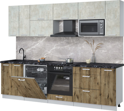 

Кухонный гарнитур, Мила Лайт 2.7-ПМ2