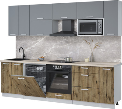 

Кухонный гарнитур, Мила Лайт 2.7-ПМ2