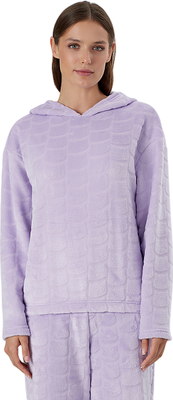 Кофта домашняя Mark Formelle 502978 (р.164/170-96-102, лиловые котики) -